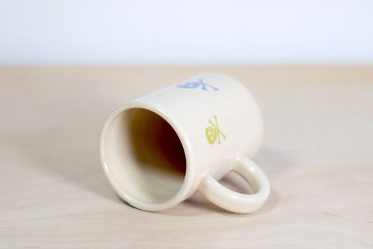 Kubek na kawę lub herbatę. Białe Santa Muerte