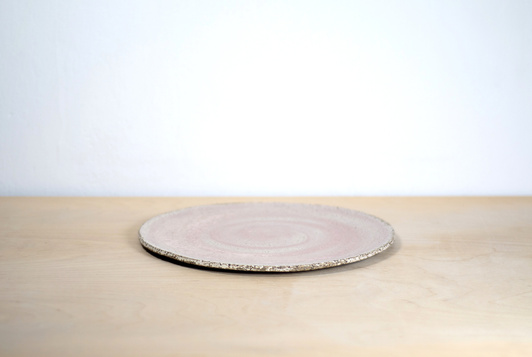 Talerz Płaski Różowy Mat